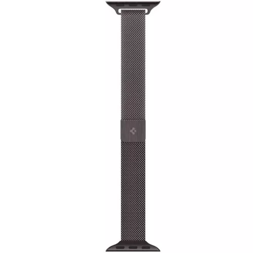 Spigen Metal Fit Apple Watch 1-6, SE, SE (2022), SE (2025) (38 / 40 mm) / Watch 7-9 (41 mm) / Watch 10-11 (42 mm) fém szíj, grafit