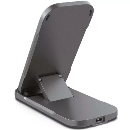 Spigen ArcField Stand Flex PF2201 vezeték nélküli wireless gyorstöltő, 15W, fekete