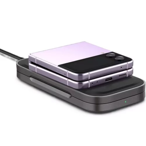 Spigen ArcField Stand Flex PF2201 vezeték nélküli wireless gyorstöltő, 15W, fekete