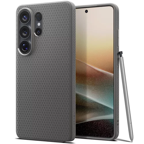 Spigen Liquid Air Samsung Galaxy S26 Ultra tok, Marble Grey, szürke
