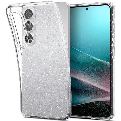 Spigen Liquid Crystal Glitter Samsung Galaxy S26 tok, Crystal Quartz, átlátszó