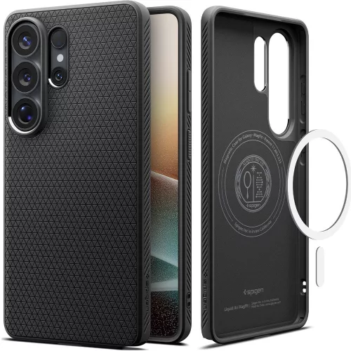 Spigen Liquid Air MagFit Samsung Galaxy S26 Ultra tok, MagSafe, Matte Black, fekete