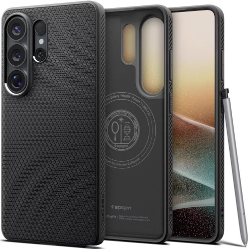 Spigen Liquid Air MagFit Samsung Galaxy S26 Ultra tok, MagSafe, Matte Black, fekete