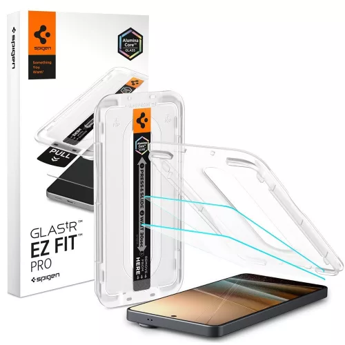 Spigen Glas.tR EZ Fit Pro Anti-Reflection Samsung Galaxy S26 Ultra tempered kijelzővédő fólia felhelyező kerettel (2db)