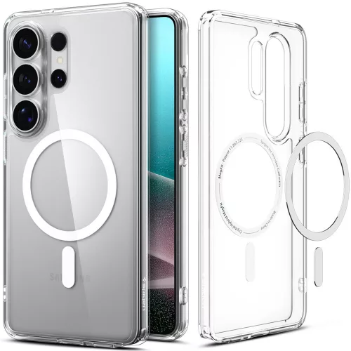 Spigen Ultra Hybrid MagFit Samsung Galaxy S26 Ultra tok, Clear White, átlátszó-fehér