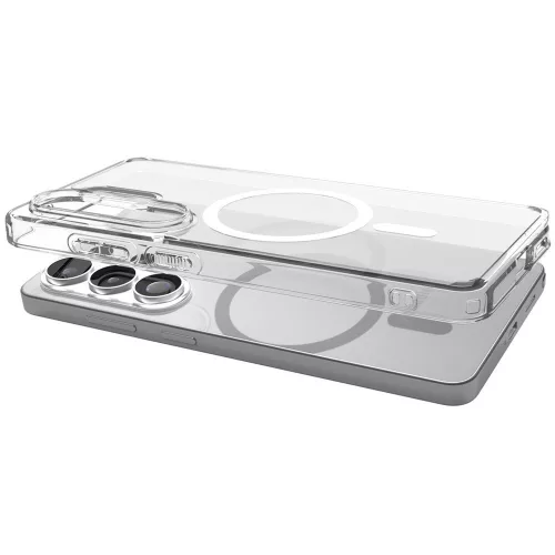 Spigen Ultra Hybrid MagFit Samsung Galaxy S26 Ultra tok, Clear White, átlátszó-fehér