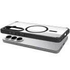 Spigen Ultra Hybrid MagFit Samsung Galaxy S26 tok, Matte Black, átlátszó-fekete