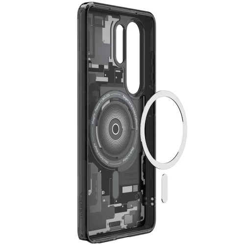 Spigen Ultra Hybrid MagFit Samsung Galaxy S26 Ultra tok, MagSafe, Zero One, átlátszó-fekete