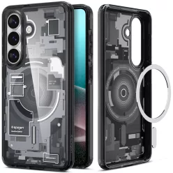   Spigen Ultra Hybrid MagFit Samsung Galaxy S26 Plus tok, MagSafe, Zero One, átlátszó-fekete