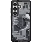 Spigen Ultra Hybrid MagFit Samsung Galaxy S26 Plus tok, MagSafe, Zero One, átlátszó-fekete