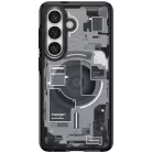 Spigen Ultra Hybrid MagFit Samsung Galaxy S26 tok, MagSafe, Zero One, átlátszó-fekete