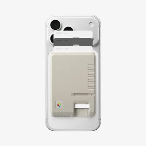 Spigen Classic LS MagFit kártyatartó, MagSafe, bézs