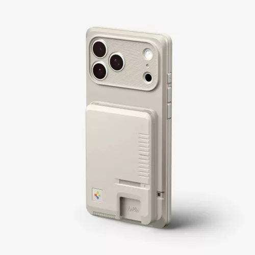 Spigen Classic LS MagFit kártyatartó, MagSafe, bézs