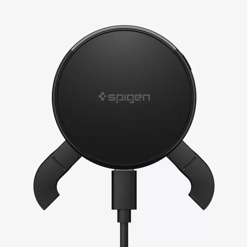 Spigen Essential Qi2.2 mágneses Magsafe autós tartó szellőzőrácsba, vezeték nélküli töltéssel, fekete