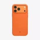 Spigen Silicone Fit MagFit Apple iPhone 17 Pro tok, MagSafe, Cosmic Orange, narancs