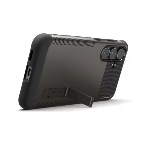 Spigen Slim Armor Mag Samsung Galaxy S25 FE tok, MagSafe, Gunmetal, sötétszürke