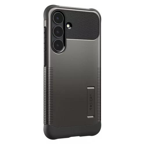 Spigen Slim Armor Mag Samsung Galaxy S25 FE tok, MagSafe, Gunmetal, sötétszürke