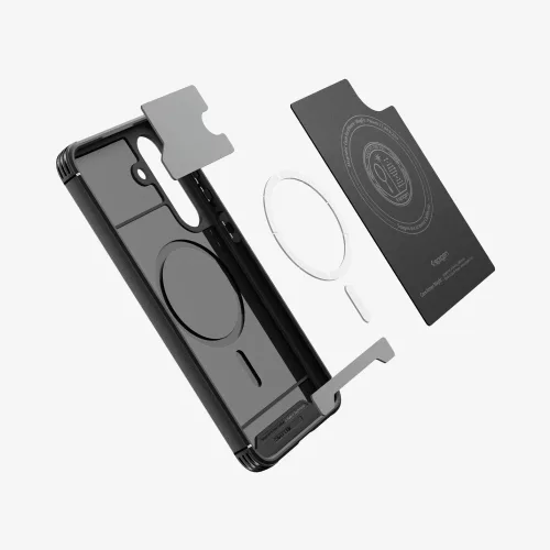 Spigen Core Armor Samsung Galaxy S25 FE tok, MagSafe, Matte Black, fekete