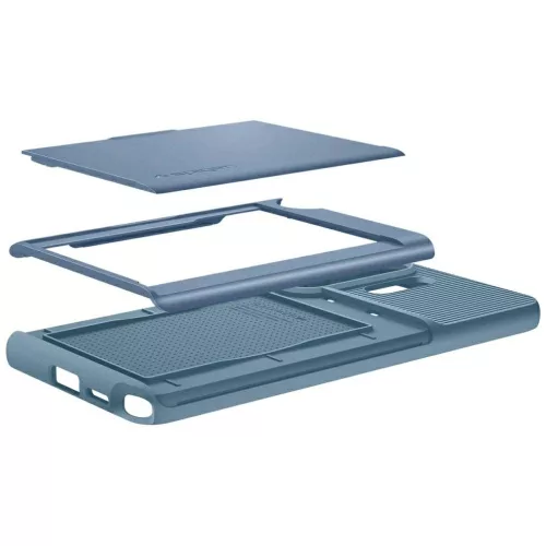 Spigen Slim Armor CS Samsung Galaxy S26 Ultra tok, kártyatartó, MagSafe, Light Blue, kék