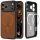 Spigen Ultra Hybrid Mag Apple iPhone 17 Pro Max tok, MagSafe, Frost Black/Orange, fekete-narancs
