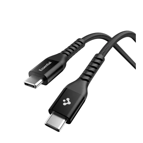Spigen EB10010CCA USB-C-USB-C töltő- és adatkábel, 100W, 1m, fekete