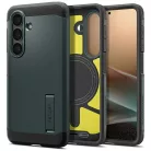 Spigen Tough Armor MagFit Samsung Galaxy S26 tok, MagSafe, Abyss Green, zöld