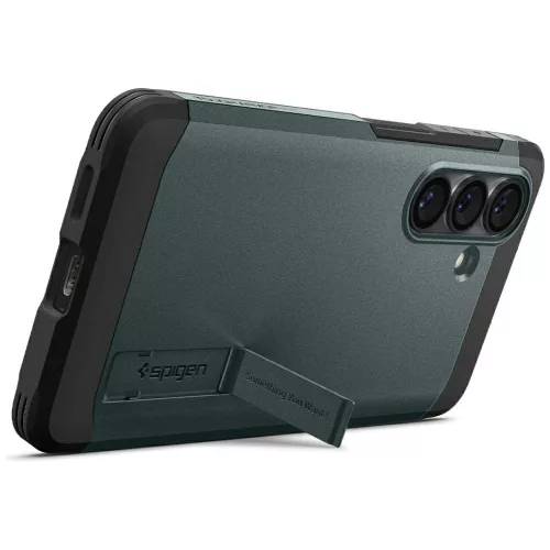 Spigen Tough Armor MagFit Samsung Galaxy S26 tok, MagSafe, Abyss Green, zöld