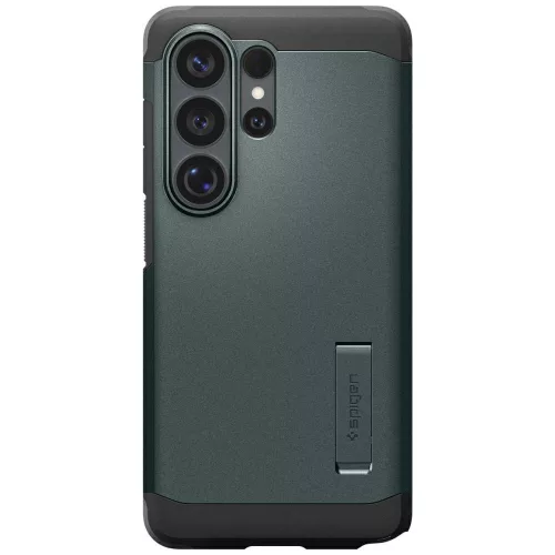 Spigen Tough Armor MagFit Samsung Galaxy S26 Ultra tok, MagSafe, Abyss Green, zöld