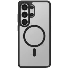 Spigen Ultra Hybrid MagFit Samsung Galaxy S26 Ultra tok, Matte Black, átlátszó-fekete