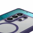 Spigen Ultra Hybrid MagFit Samsung Galaxy S26 Ultra tok, Deep Purple, átlátszó-lila