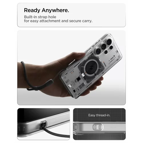 Spigen Ultra Hybrid MagFit Samsung Galaxy S26 Plus tok, MagSafe, Neo One, átlátszó