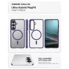 Spigen Ultra Hybrid MagFit Samsung Galaxy S26 Plus tok, MagSafe, Deep Purple, lila