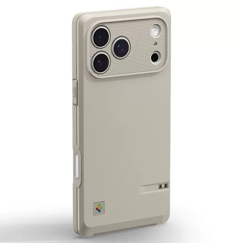 Spigen Classic LS Apple iPhone 17 Pro tok, MagSafe, Stone, szürke