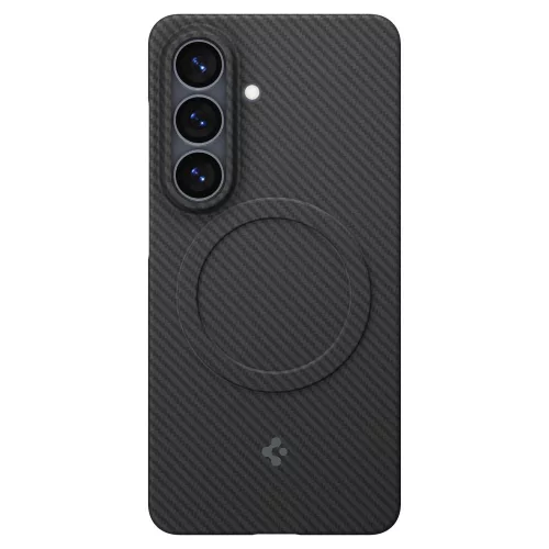 Spigen Airskin Aramid Mag Samsung Galaxy S26 tok, MagSafe, Aramid, fekete