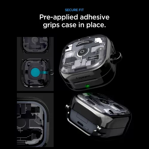 Spigen Ultra Hybrid Samsung Galaxy Buds 4 / Buds 4 Pro tok, Zero One, fekete