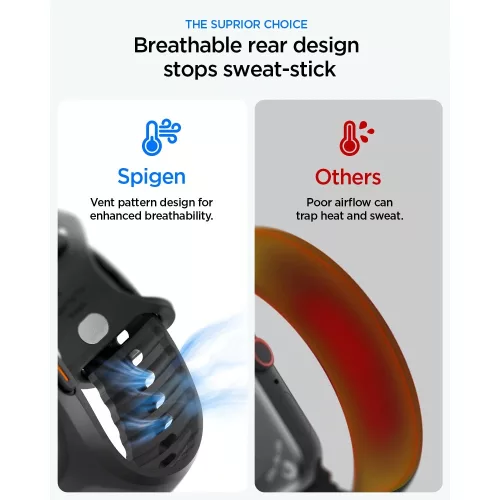 Spigen Liquid Air Pro Apple Watch Ultra 3 / 2 / 1 49mm tok / szíj, fekete