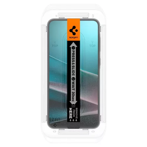 Spigen Glas.tR SLIM EZ Fit HD Samsung Galaxy A37 / Galaxy A36 tempered kijelzővédő fólia felhelyező kerettel