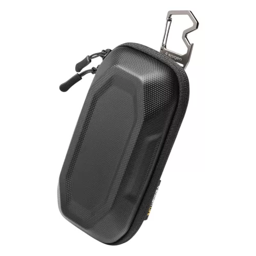 Spigen Lock Fit LF520 szemüveg tartó tok / táska, fém cipzárral, merev strapabíró kialakítással, üveg nyitóval, fekete