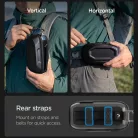 Spigen Lock Fit LF520 szemüveg tartó tok / táska, fém cipzárral, merev strapabíró kialakítással, üveg nyitóval, fekete