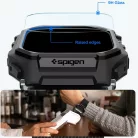 Spigen Lite Fit Pro Apple Watch Ultra 3 / 2 / 1 49mm tok / szíj, kijelzővédő felülettel, matt fekete