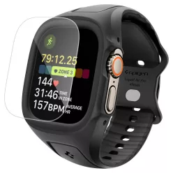   Spigen Liquid Air Pro Apple Watch Ultra 3 / 2 / 1 49mm tok / szíj, kijelzővédő felülettel, matt fekete