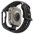Spigen Liquid Air Pro Apple Watch Ultra 3 / 2 / 1 49mm tok / szíj, kijelzővédő felülettel, matt fekete