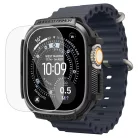 Spigen Rugged Armor Apple Watch Ultra 3 / 2 / 1 49mm tok, kijelzővédő felülettel, matt fekete