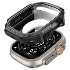 Spigen Rugged Armor Apple Watch Ultra 3 / 2 / 1 49mm tok, kijelzővédő felülettel, matt fekete