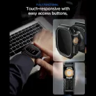 Spigen Rugged Armor Apple Watch Ultra 3 / 2 / 1 49mm tok, kijelzővédő felülettel, matt fekete