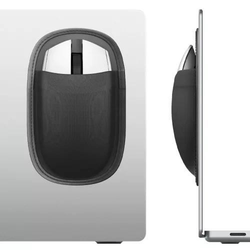 Spigen LD220 egér tartó zseb, laptop / tablet hátuljára rögzíthető, fekete