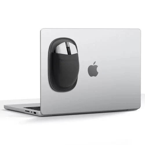 Spigen LD220 egér tartó zseb, laptop / tablet hátuljára rögzíthető, fekete