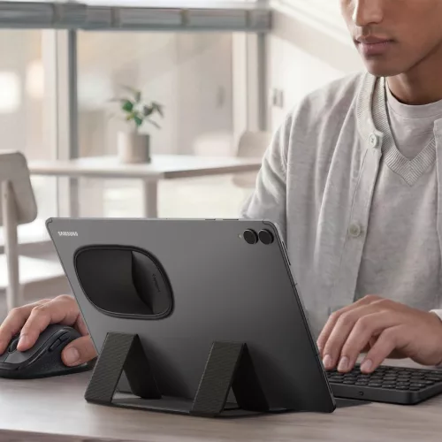 Spigen LD220 egér tartó zseb, laptop / tablet hátuljára rögzíthető, fekete
