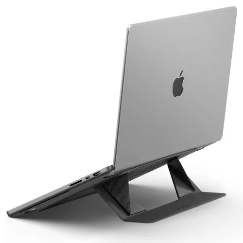 Spigen LD201-S6 összecsukható asztali laptop tartó, max. 14col, kompakt, sötétszürke