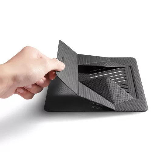 Spigen LD201-S6 összecsukható asztali laptop tartó, max. 14col, kompakt, sötétszürke